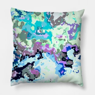 Colorful ink spill Pillow