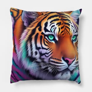 Tiger Tie Dye Pattern Pillow