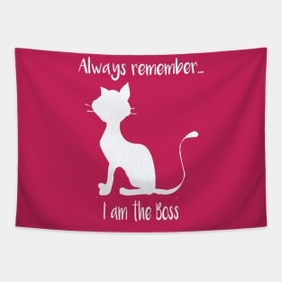 Funny Cat Lover Quotes Tapestry