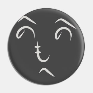 Funny Japanese Face Pin