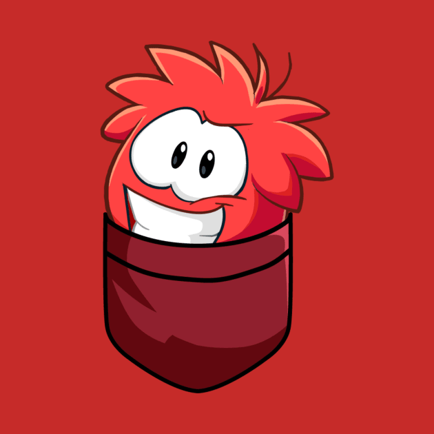 Red Puffle by GrumpyDonut