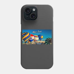 White Sands Hot Air Balloon Invitational Phone Case