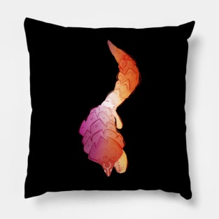 Lesbean Pangolin Flag Pillow