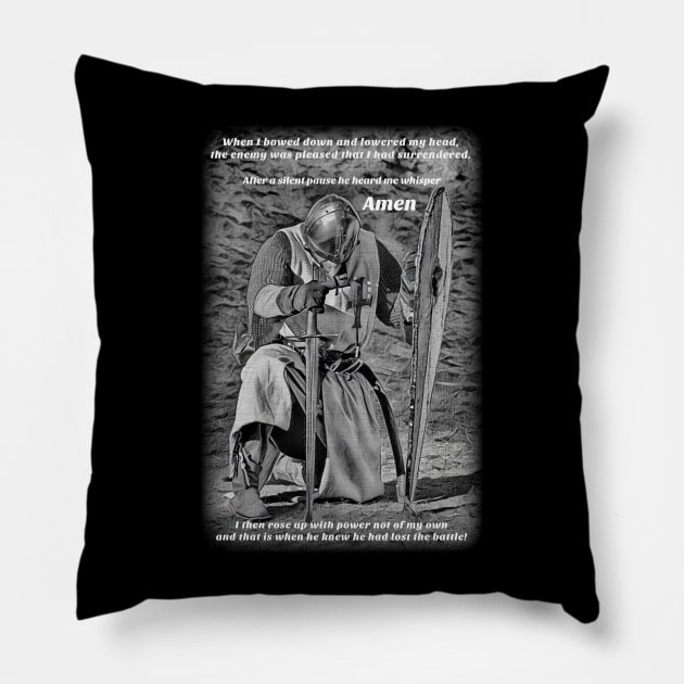 Prayer warrior Pillow by FTLOG