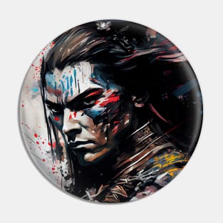 Gothic Samurai - Oil Paint Pin