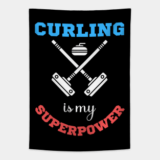 Curling is my superpower Tapestry