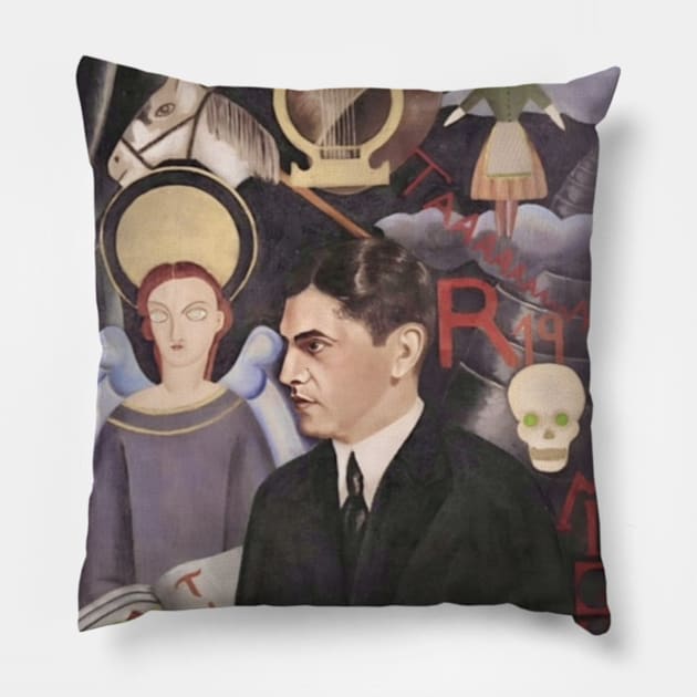 Portrait of Miguel N. Lira - Frida Kahlo Pillow by FridaBubble