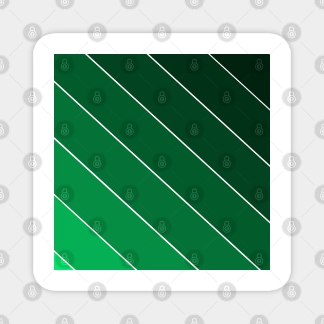 Green strips Magnet by maryamazhar7654
