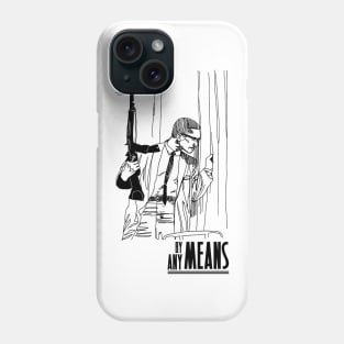 By Any Means Necessary Malcolm X T-Shirt Phone Case