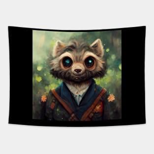 Raccoon Scout, Surviving the Wild Forest Tapestry