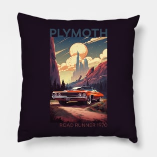 Roaring Resurrection: The 1970 Plymouth Road Runner Revival Pillow