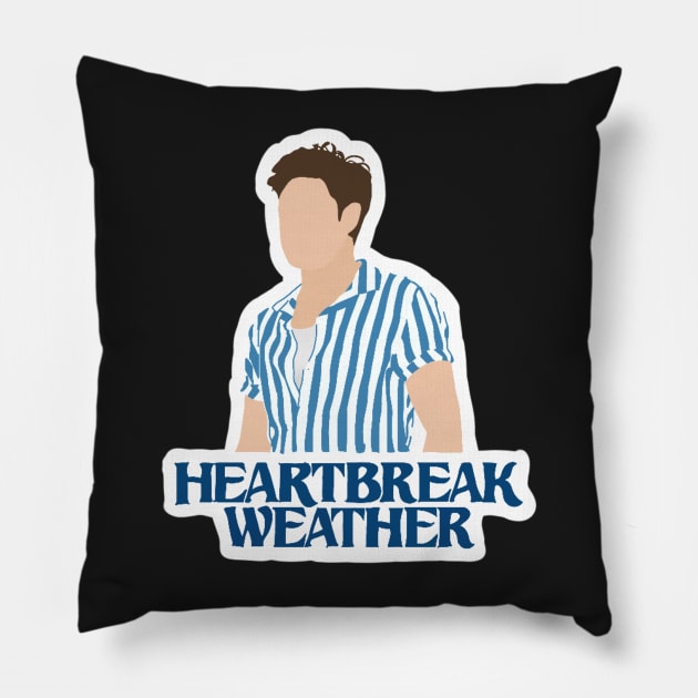 heart break weather Pillow by Marianaechev