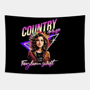 taylor //retro vector neon v1 Tapestry