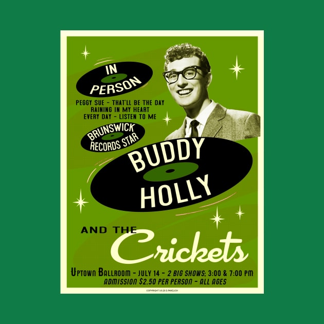 Buddy Holly In Person (Green) by Vandalay Industries