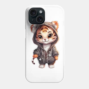 Bengal Tiger Wearing Hoodie Phone Case