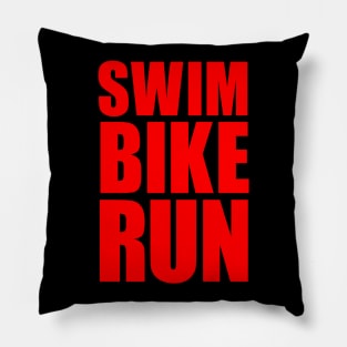 SWIM BIKE RUN TRIATHLON KONA Pillow