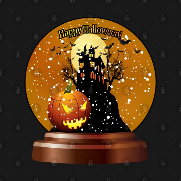 Happy Halloween Snow Globe by ArtisticRaccoon