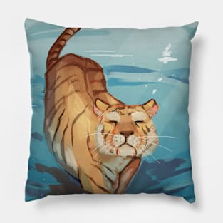 Tiger in the Sun Pillow