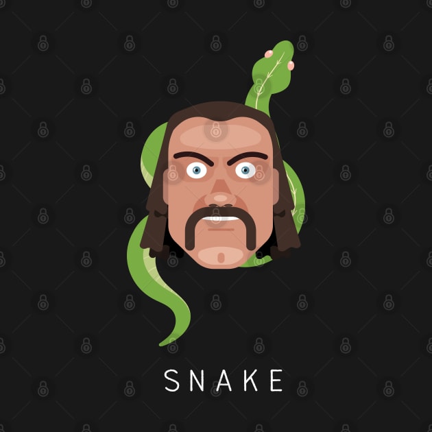 Jake the Snake Head (with Text) by FITmedia