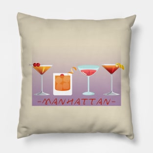 Manhattan Cocktail Pillow