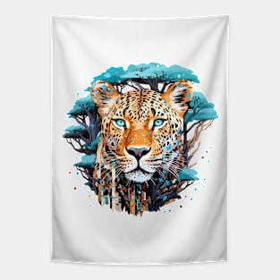 Panther Beast Animal World Predator Wild Nature Wilderness Tapestry