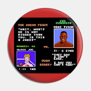 Tyson vs Glass Joe Pin