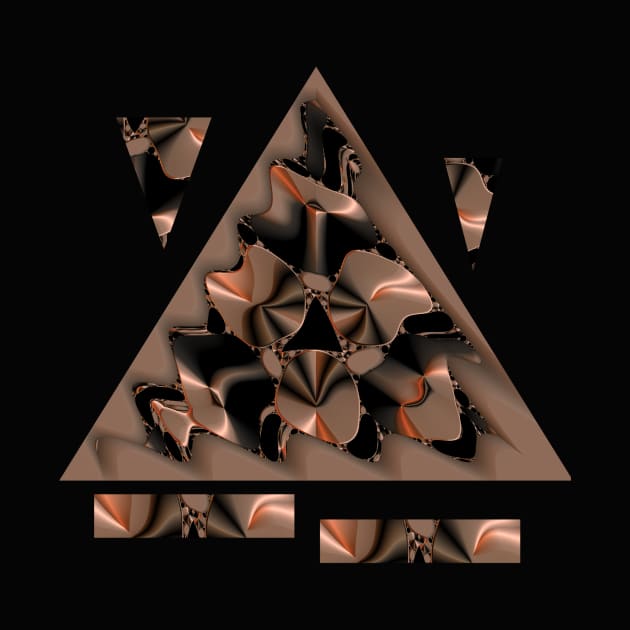 Beige Triangles Fractal by Gingezel