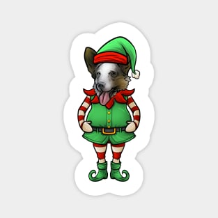 Cardigan Welsh Corgi Christmas Elf Magnet