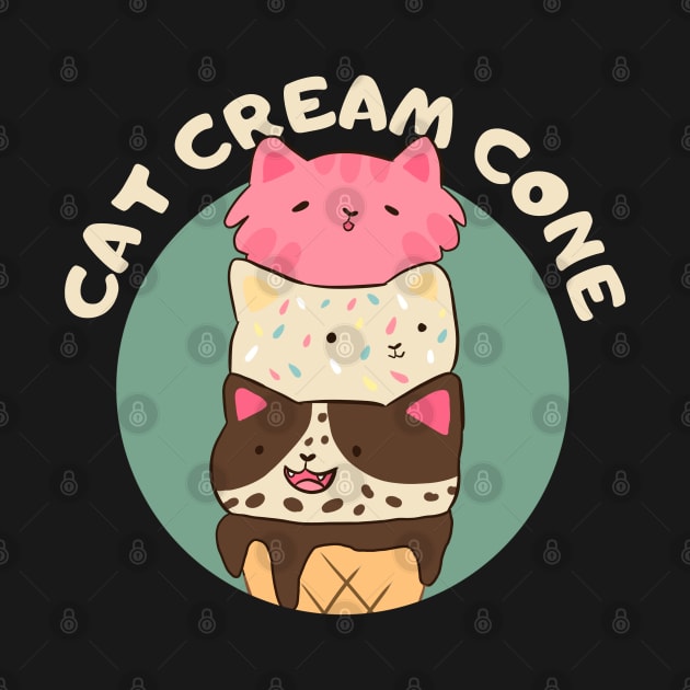 Kawaii Ice Cream Cats by Yarafantasyart