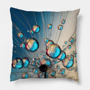 A Shock of Blue Dandy Drops Pillow