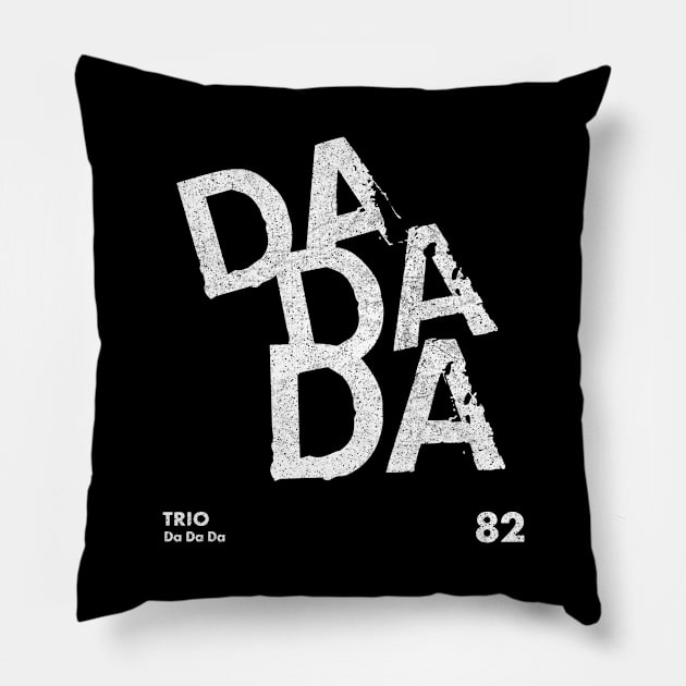 Trio / DA DA DA / Minimalist Graphic Artwork Pillow by saudade