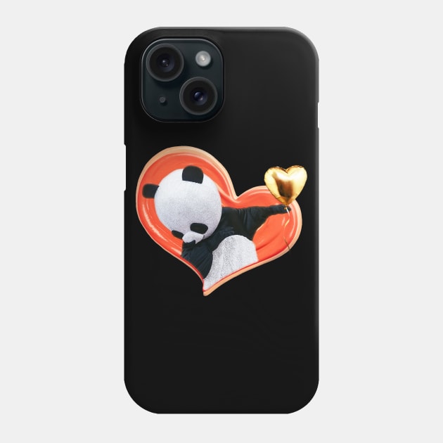 Dabbing Panda With A Heart Sweatshirt Phone Case by NurseSoCare