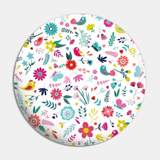 Floral bliss_white Pin