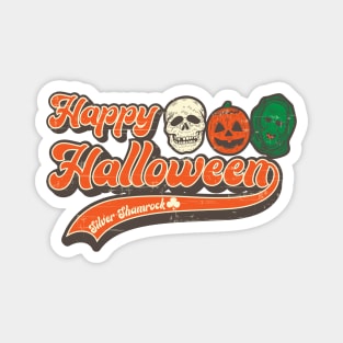 Happy Halloween Silver Shamrock Magnet