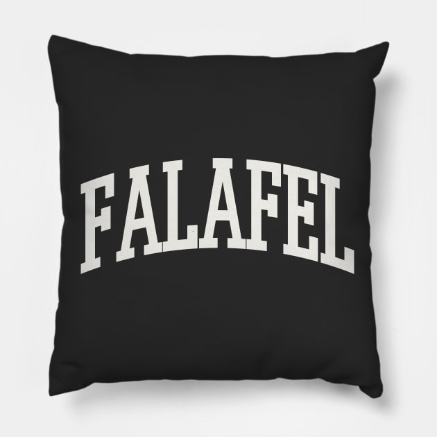 Falafel Text College University Type Falafel Quote Pillow by PodDesignShop