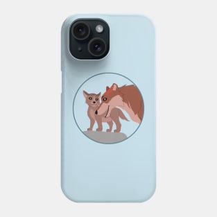 Father and Wolf Pup Phone Case