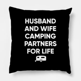Husband and wife camping partners for life Pillow
