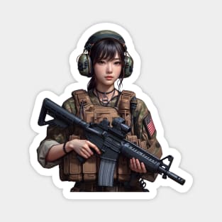 Tactical Girl Magnet