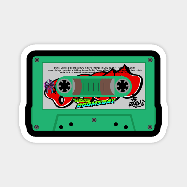 mf doom cassette Magnet by romanisa