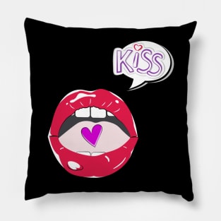 Valentines Day Kiss Pillow