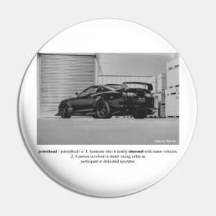 Petrolhead Fiction Pin