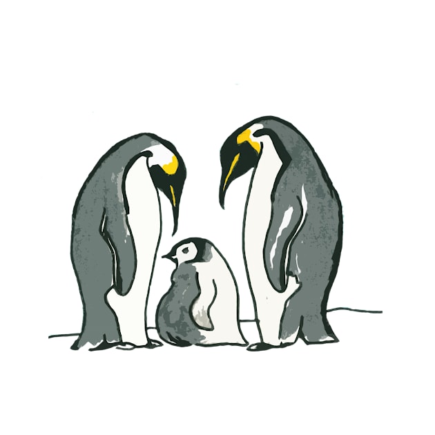Penguin family by drknice