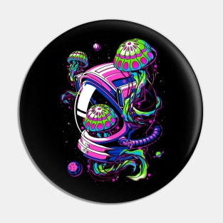 jellyfish astronaut Pin