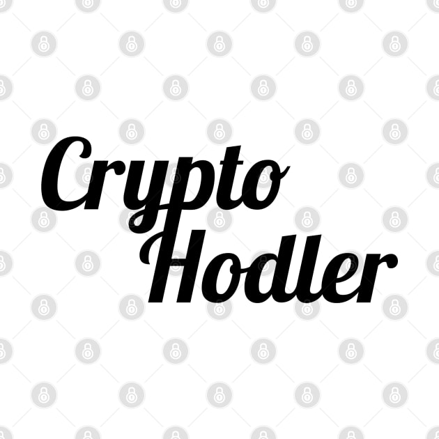 Crypto Hodler Black Small Logo by felixbunny