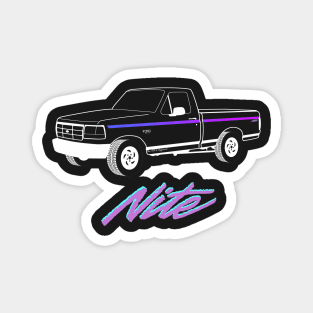 1992-1996 F150 Nite Edition White Print Magnet