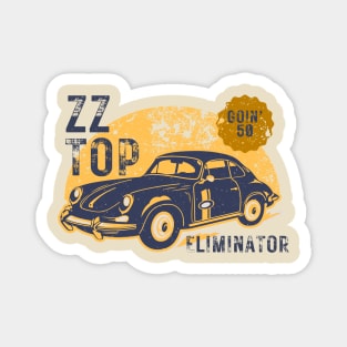 Zz Top - Eliminator // Art Work Logos Vintage Style Fan Art Designs Magnet