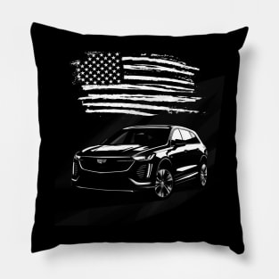 Cadillac Lyriq - us flag Pillow