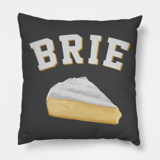 Brie cheese funny college team logo Pillow