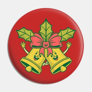 Christmas twin bell Pin