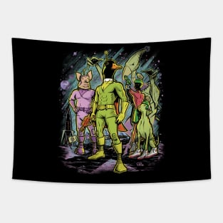 Space Duck Pulp Tapestry
